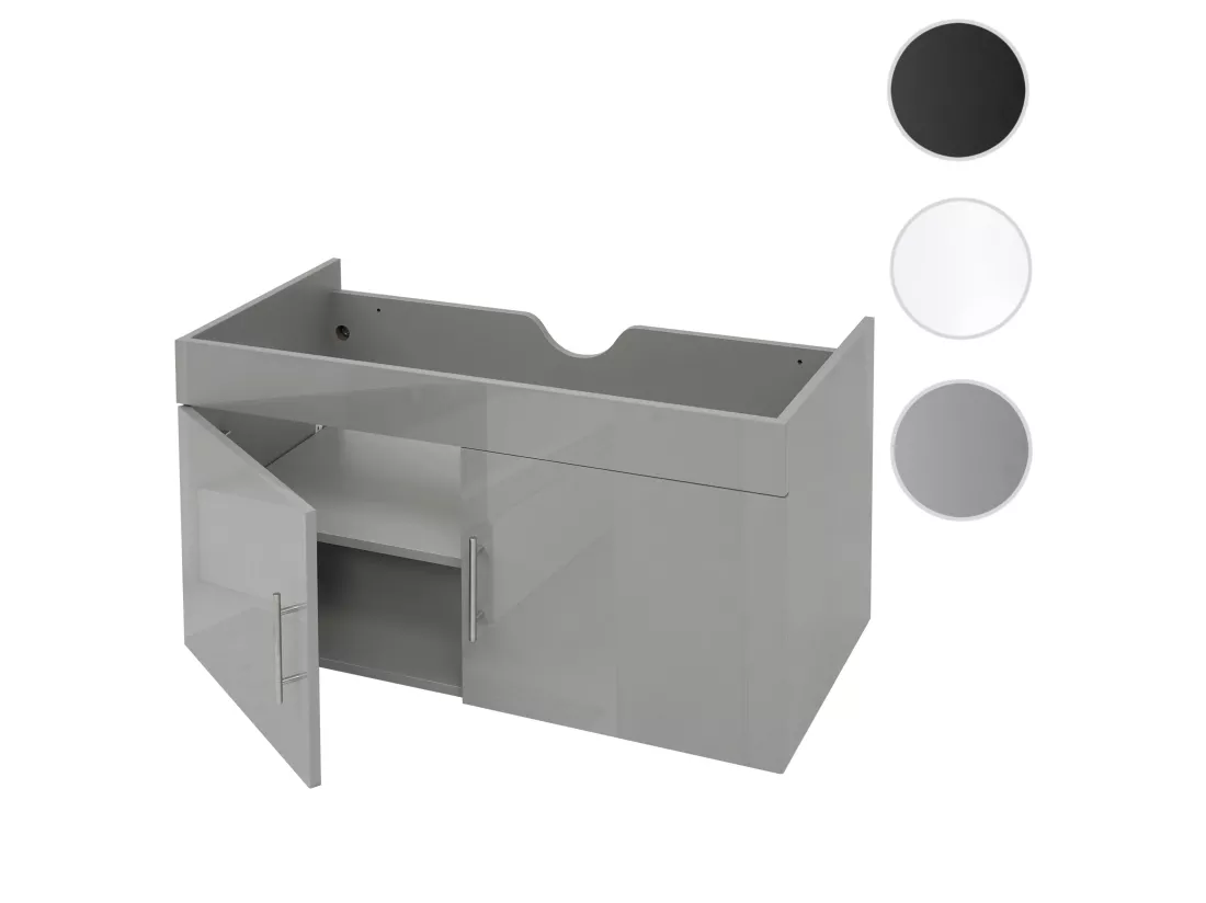 Meuble sous-lavabo MCW-D16, gris