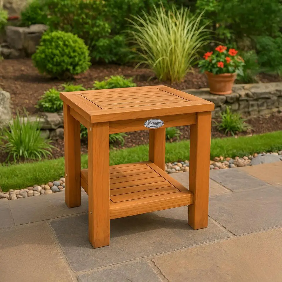 CLP Bijzettafel Keaton bruin Frame - Hout - teak