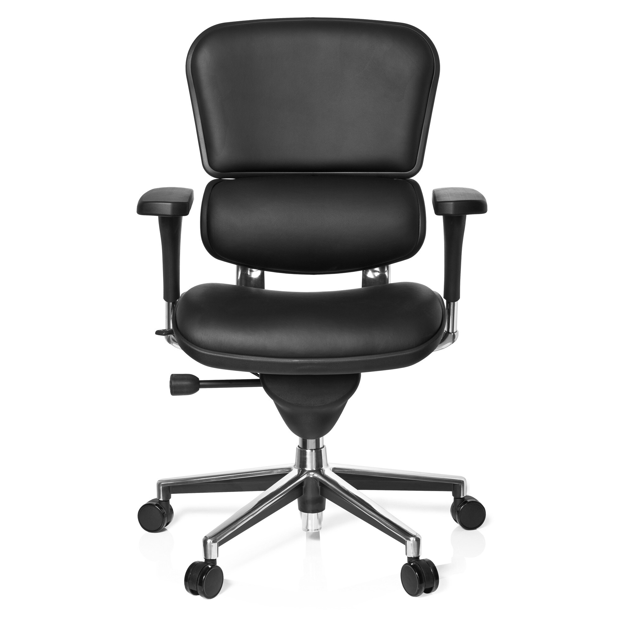 Luxus Chefsessel ERGOHUMAN BASE Leder mit Armlehnen (höhenverstellbar) hjh OFFICE