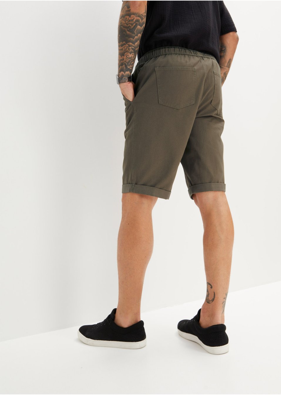 Bermuda à taille extensible, Regular Fit
