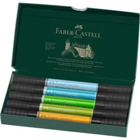 Faber-Castell Tuschestift Pitt Artist Pen Dual Marker Tiere 5er Etui