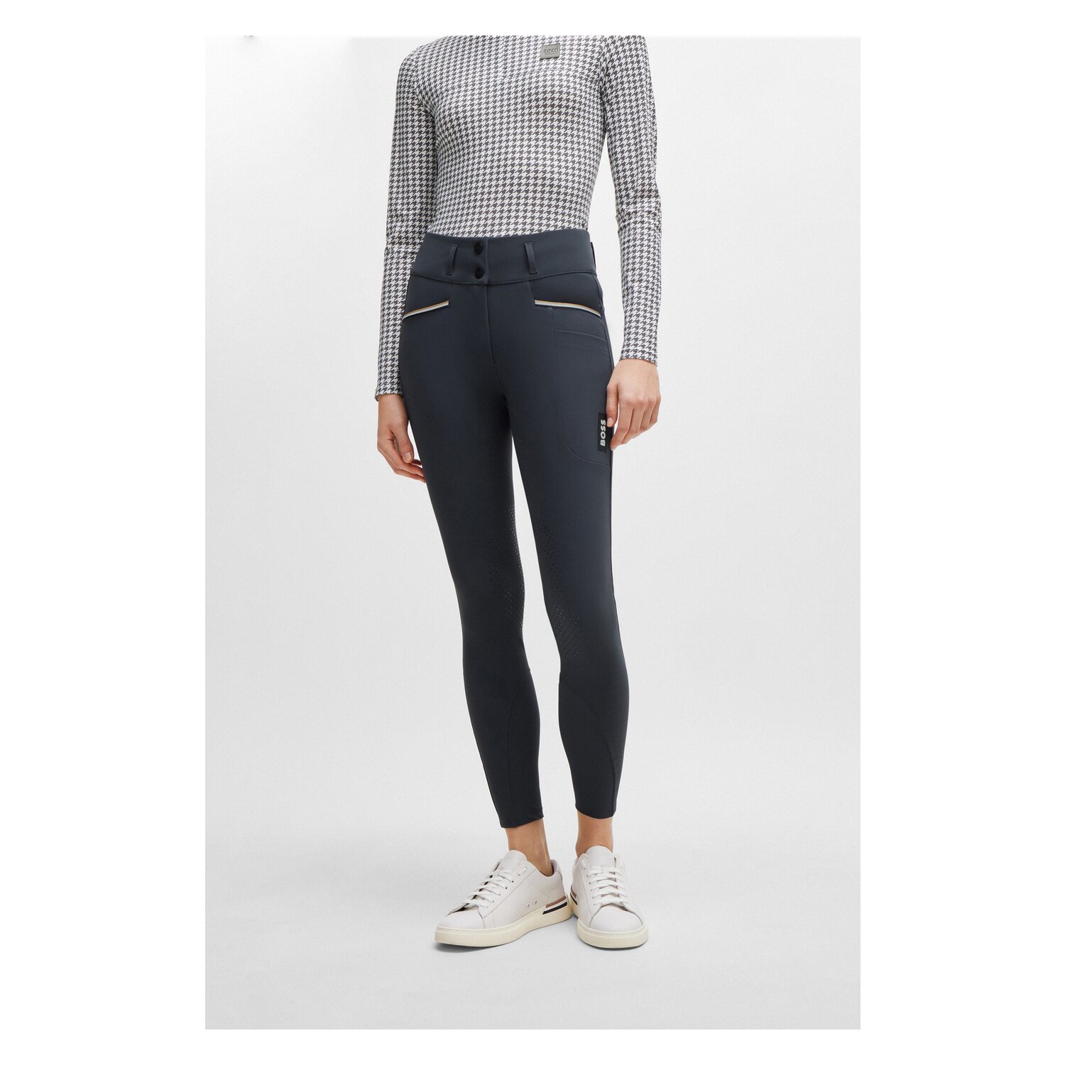 BOSS EQUESTRIAN Grip-Vollbesatz-Reithose Hailey - grey