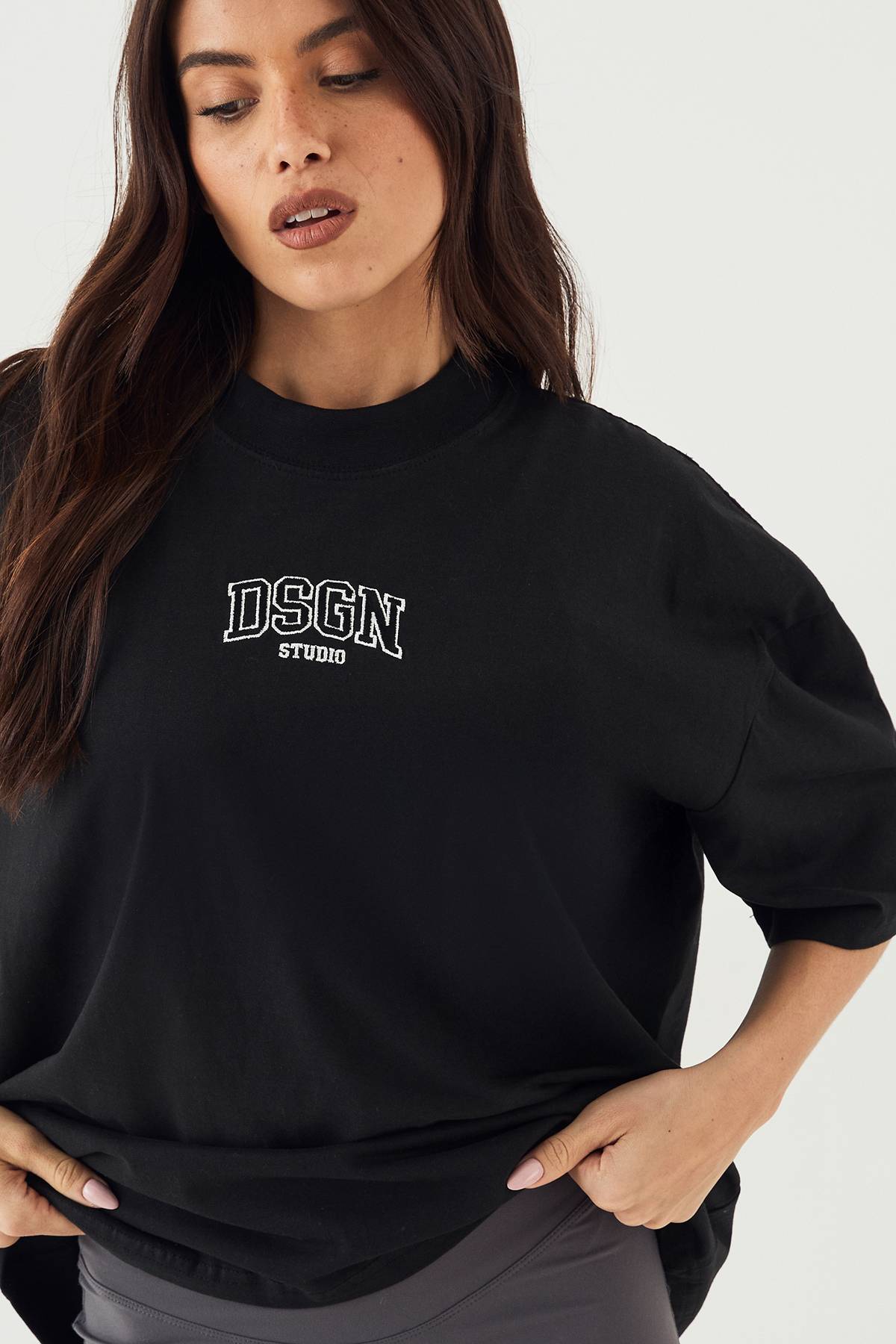 T-Shirt Oversized Lourd Brodé DSGN Studio
