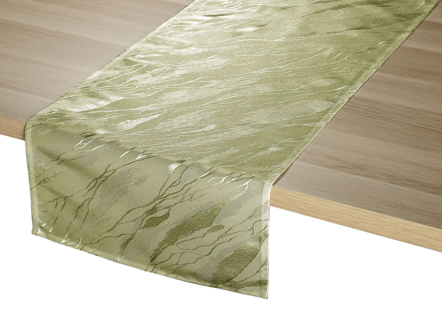 Dezente Tischdecke in Marmor-Optik