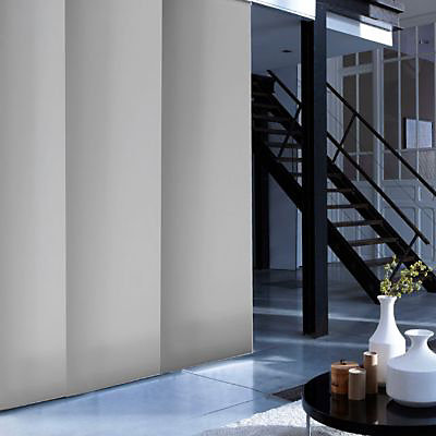 Kit rail et panneau japonais Madeco gris 115 x 250 cm