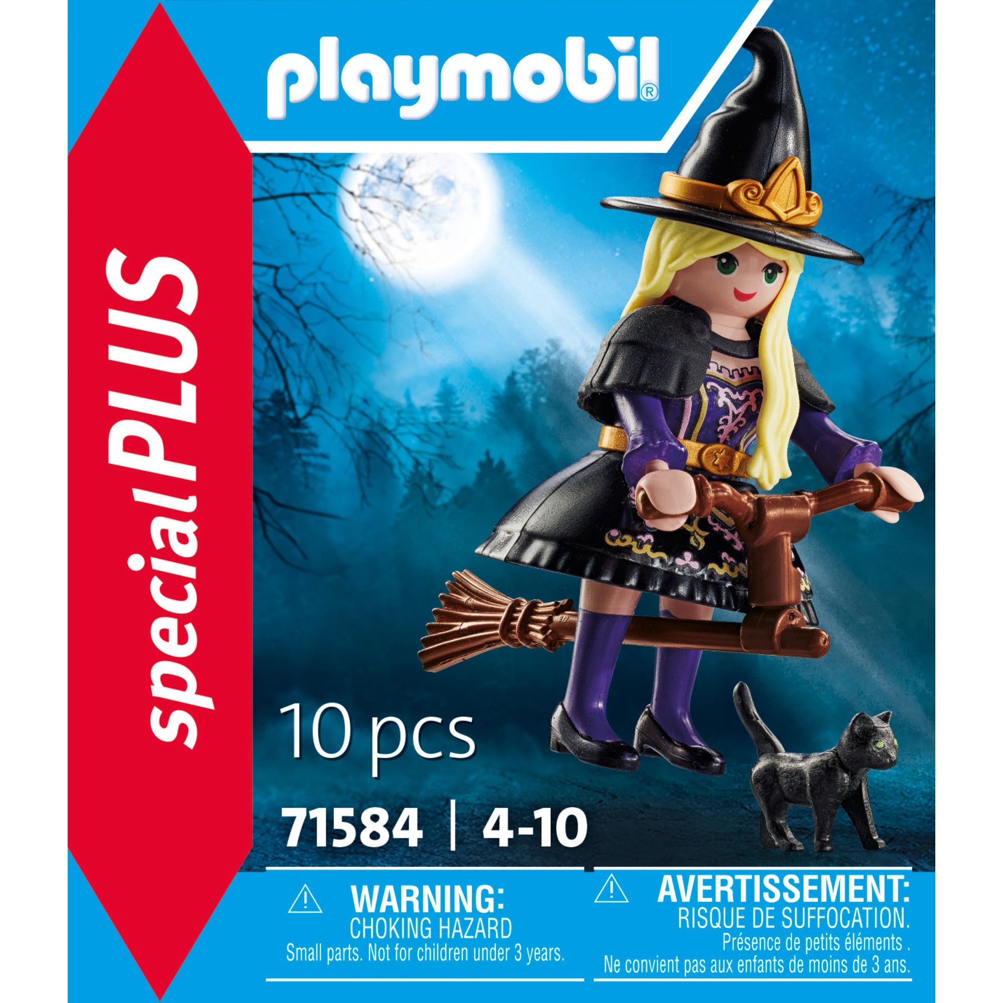 PLAYMOBIL Konstruktionsspielzeug specialPLUS Hexe mit Katze
