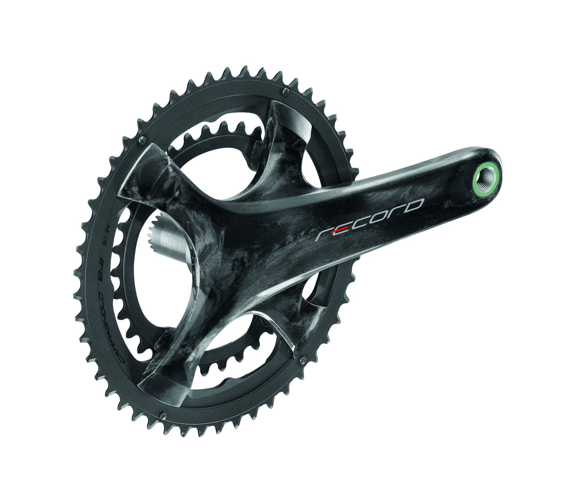 Campagnolo Record Ultra Torque Carbon Crankstel 12 speed 36/52T Zwart