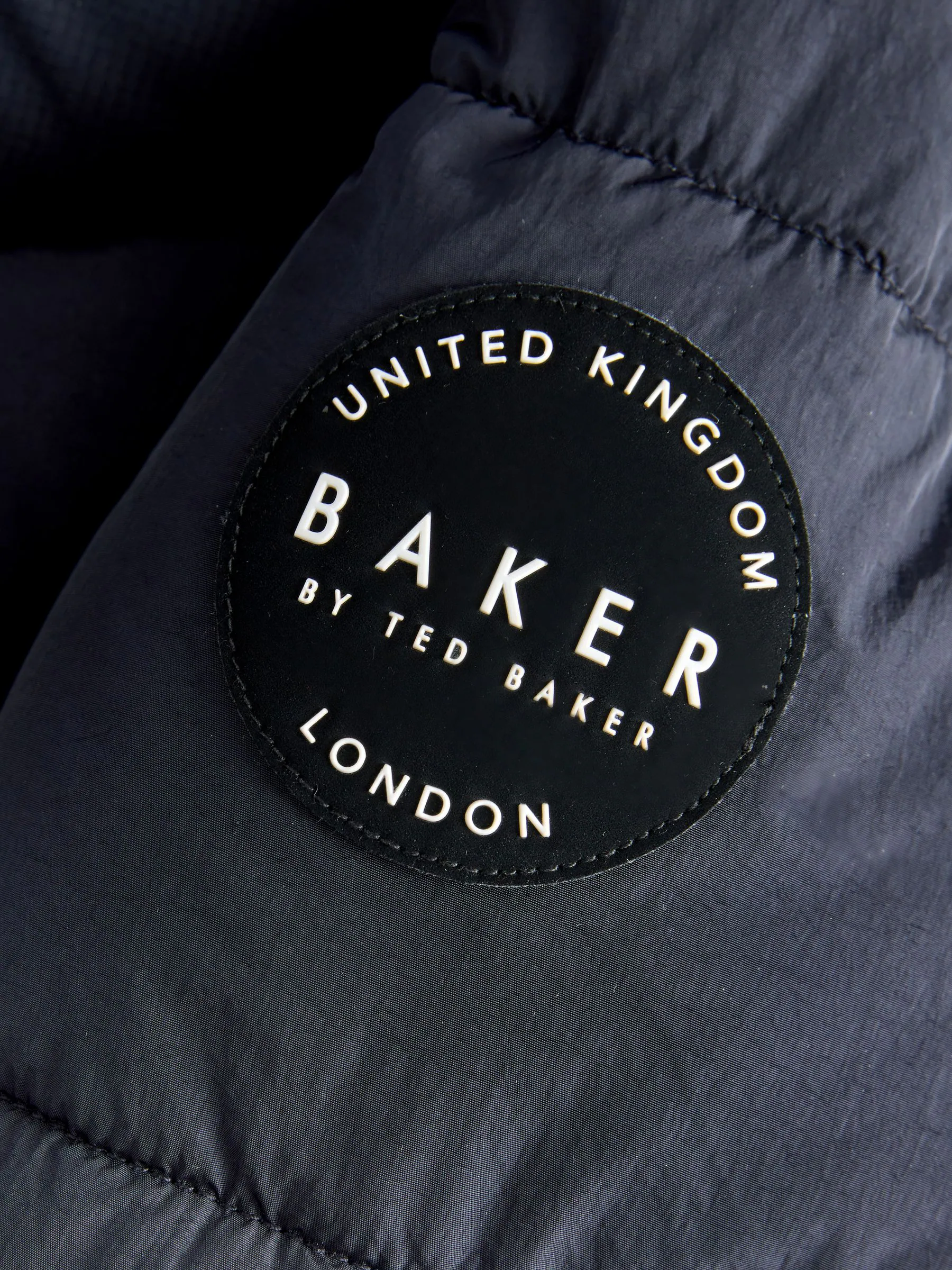 Marineblauw - Baker by Ted Baker - Regenbestendige gewatteerde jacks