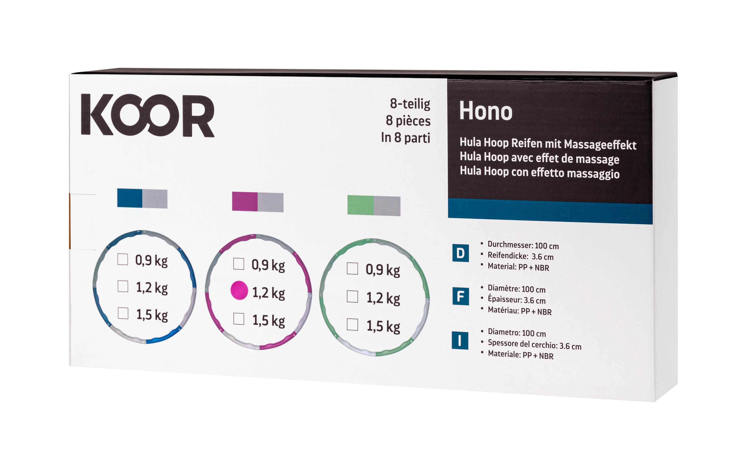 Hula Hoop Reifen Hono 8-Segm. 1.2 kgHula Hoop Reifen