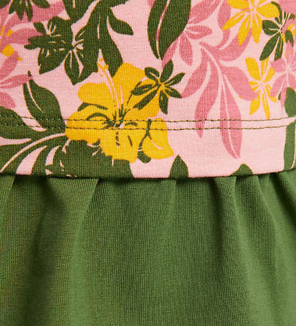 Hummel Kleid - HMLAuli - Pink/Grün m. Blumen