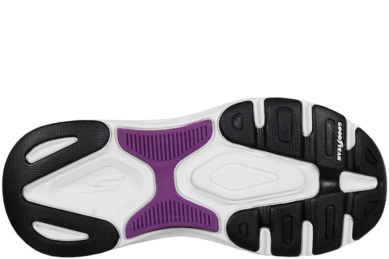 SKECHERS MAX CUSHIONING ARCH FIT BLACK PURPLE SNEAKERS