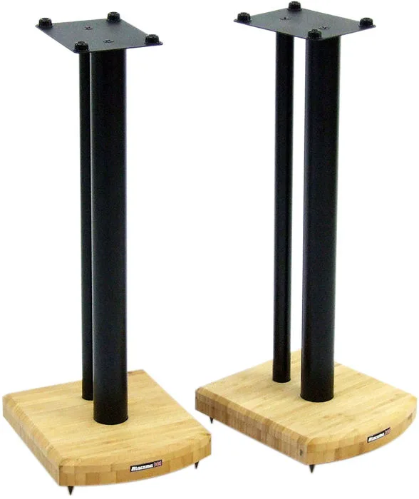 Atacama Moseco 6 Bambou et support noir (la paire) Pieds pour enceintes