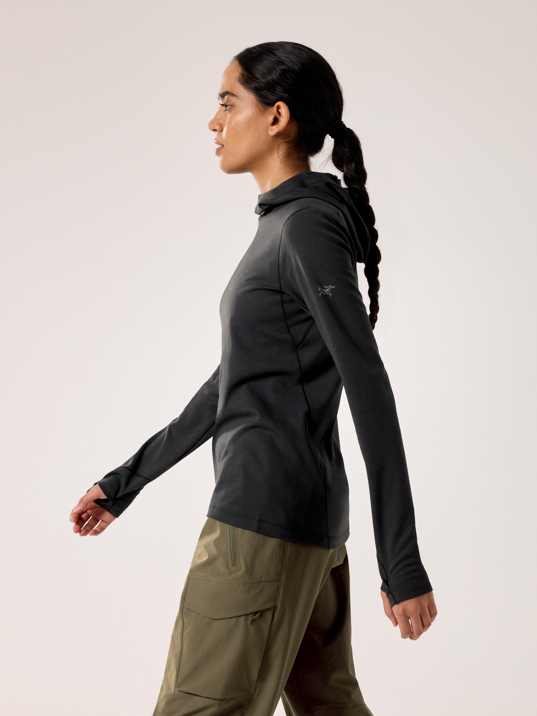 Arcteryx Taema Therm Hoody Womens Black Heater