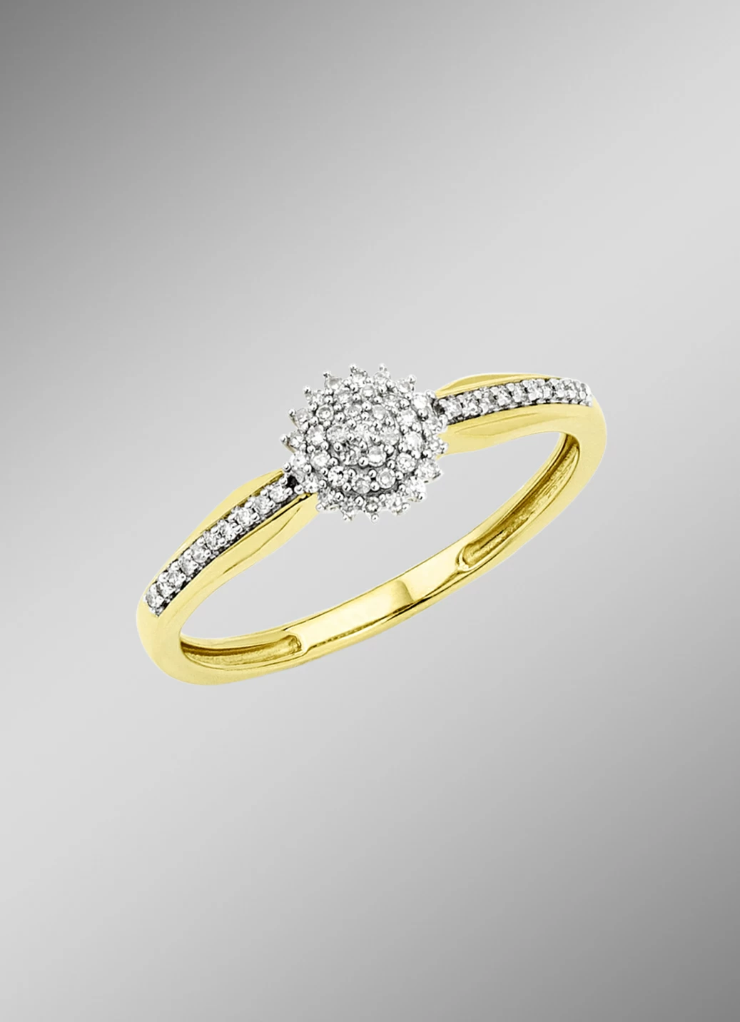 Stilvoller Damenring mit Diamanten