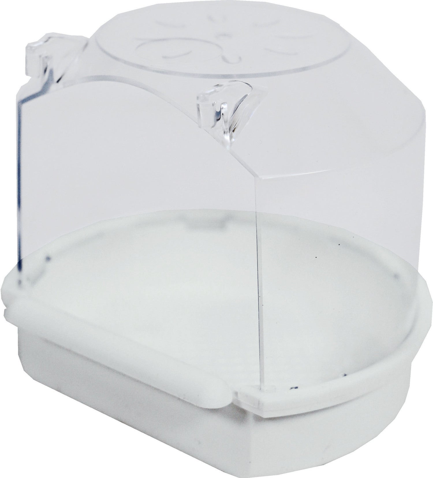 Boon vogelkooi accessoire badhuis wit 13,5 x 12 x 11,5 cm