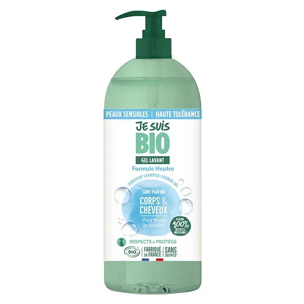 Je Suis Bio Mes Gels Douches Non Parfumés 1L