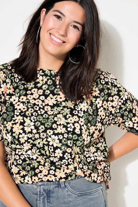 T-Shirt, oversized, Millefleur Print