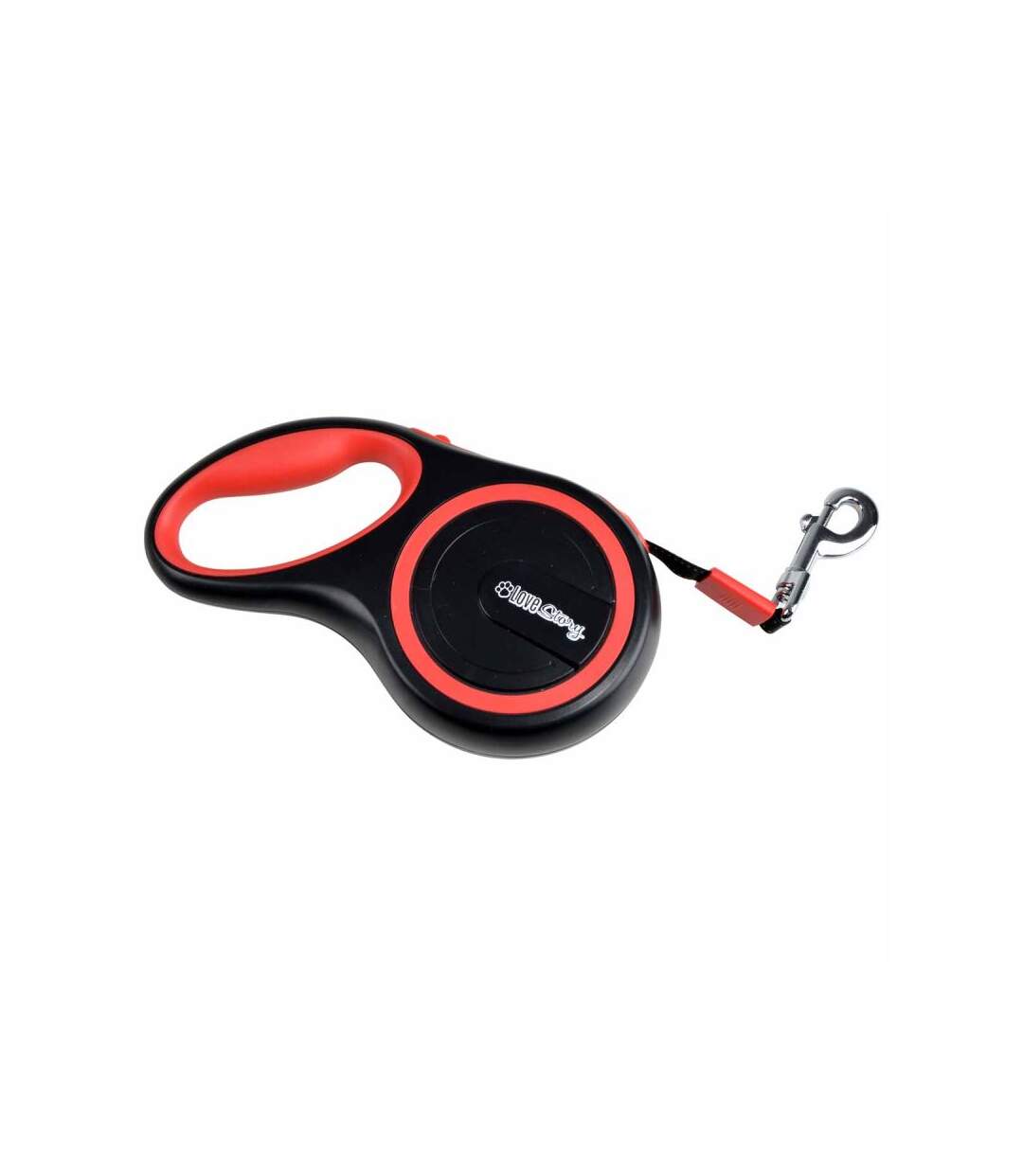 Paris Prix - Laisse Rétractable Chien résistante 20cm Rouge