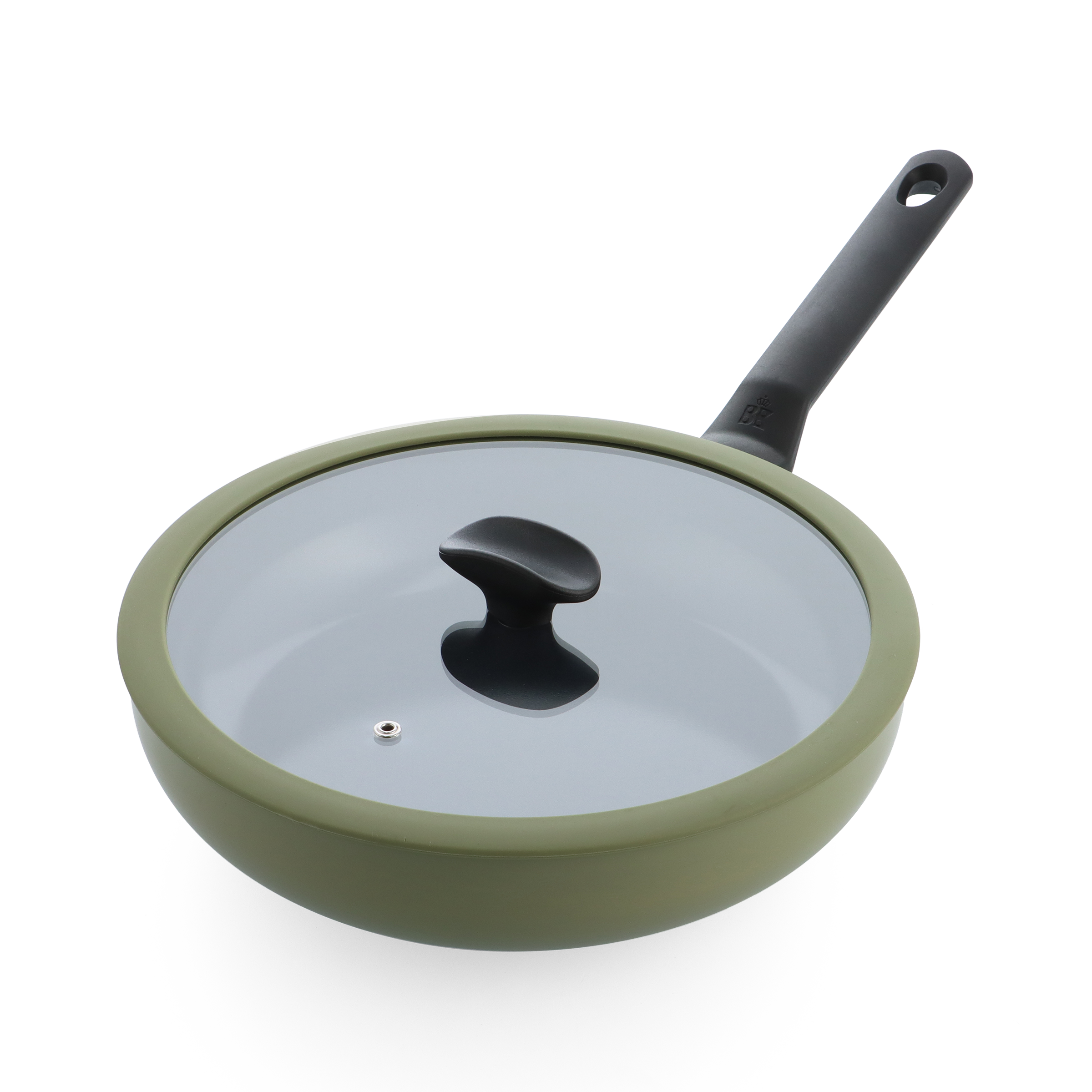 Enjoy 3-delig pannenset Olive Green met hapjespan