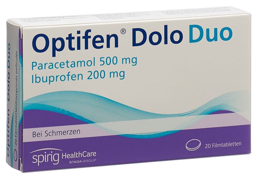 OPTIFEN Dolo Duo Filmtabl 500 mg/200 mg Blist 20 Stk