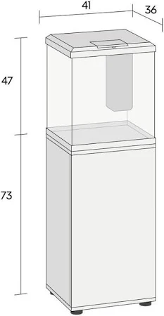 Juwel Vio Cube 54 Wit Meubel