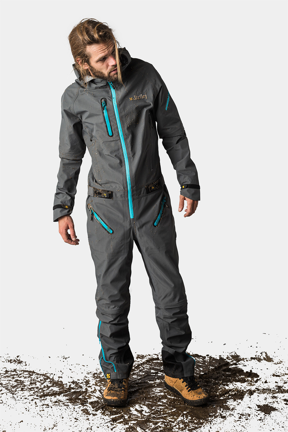 Dirtlej Dirtsuit SFD Edition heldragt med lange ben Grå