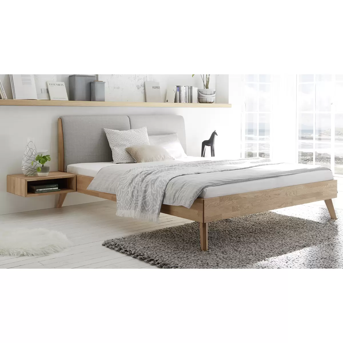 Hasena Bett 180x200 Simone 180 x 200 hellbraun,anthrazit