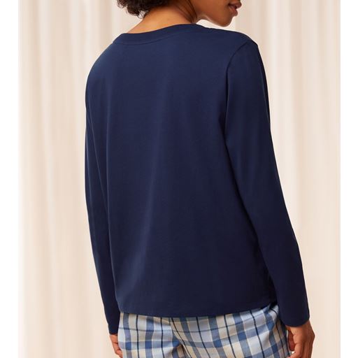 Triumph Mix & Match Langærmet Top, New Navy, 42