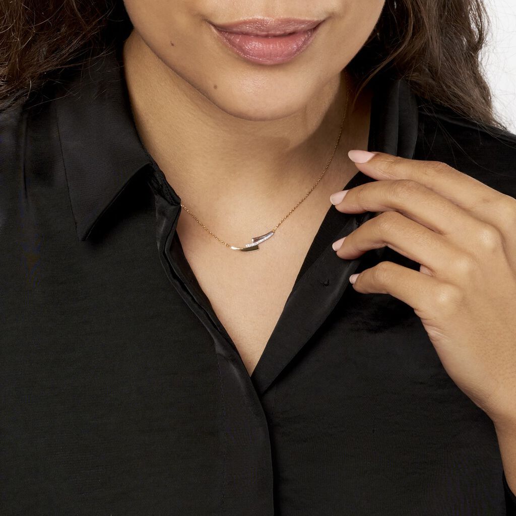 Collier Ainhoa Or Tricolore Diamant