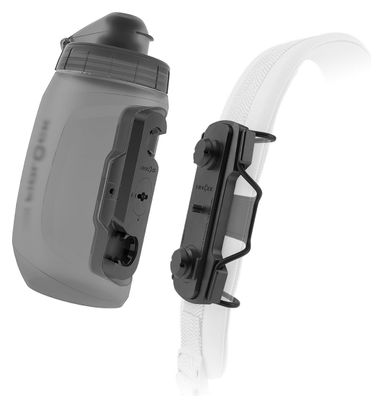 Bidon Fidlock Twist 450ml Fumé   Fixation Tex Base Multi