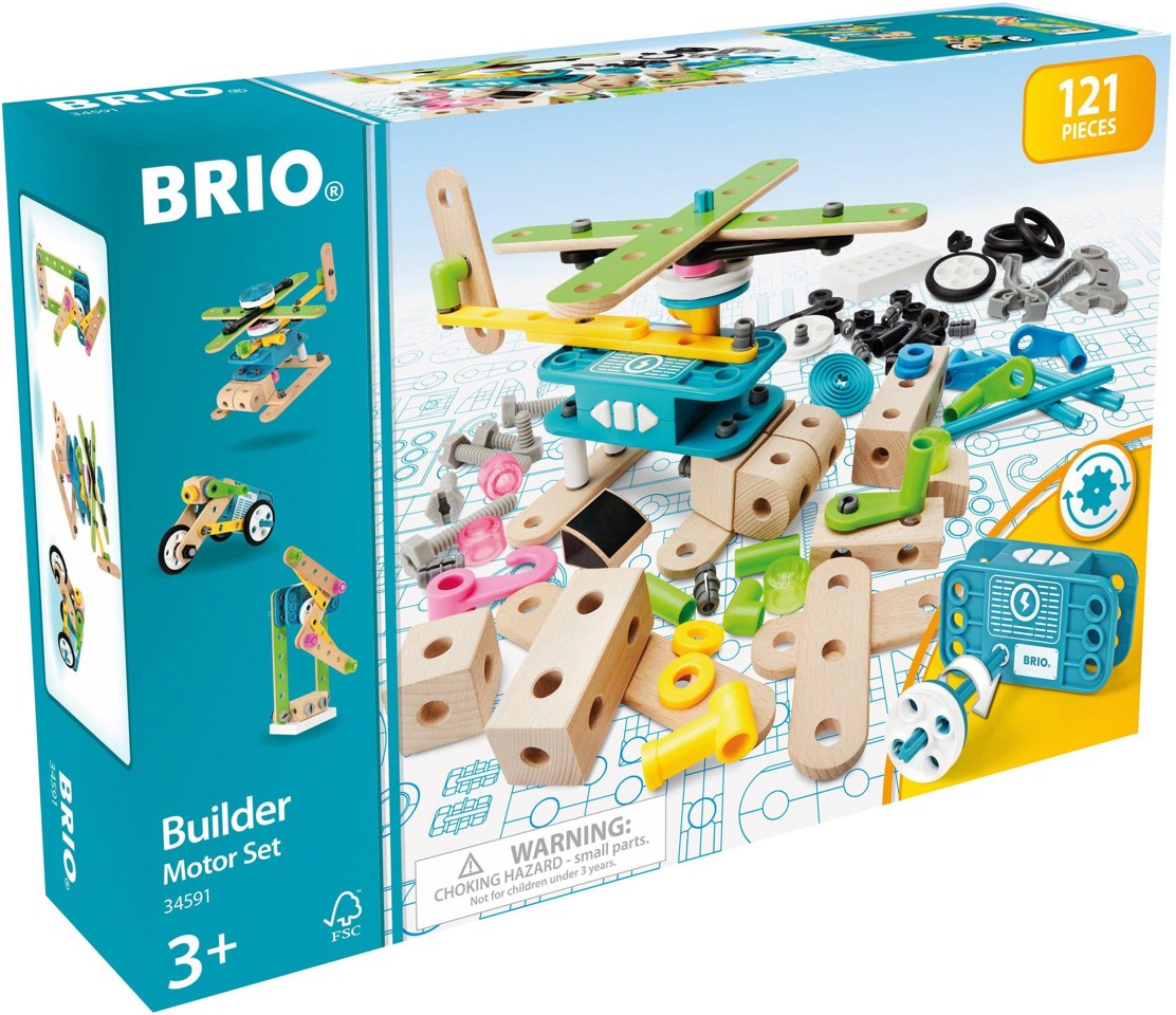 BRIO - Builder Motor Sæt - 121 dele (34591)