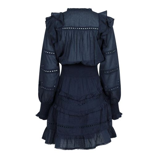 Neo Noir Harmoni S Voile Kjole, Navy, 38