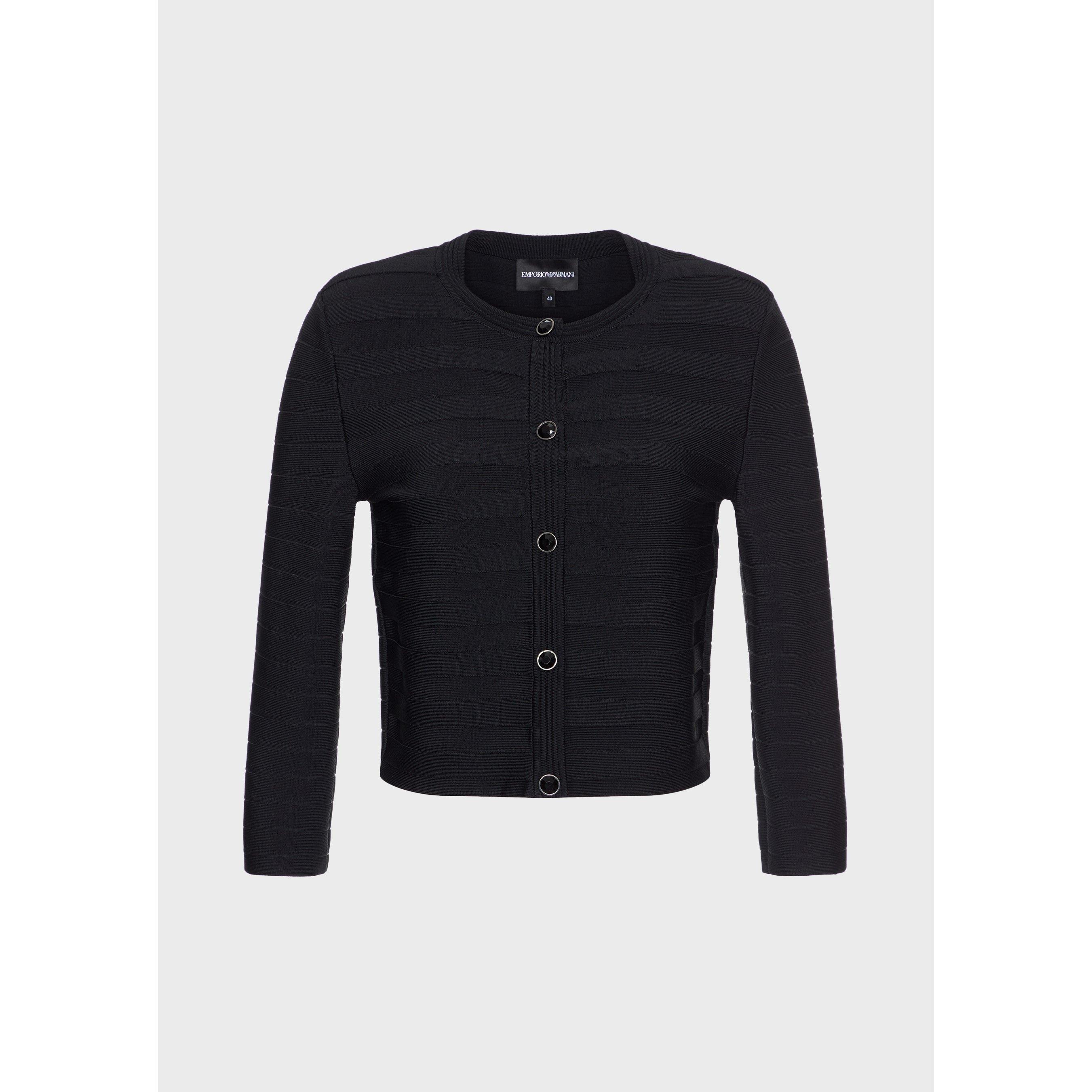 Emporio Armani Cropped Button Cardigan