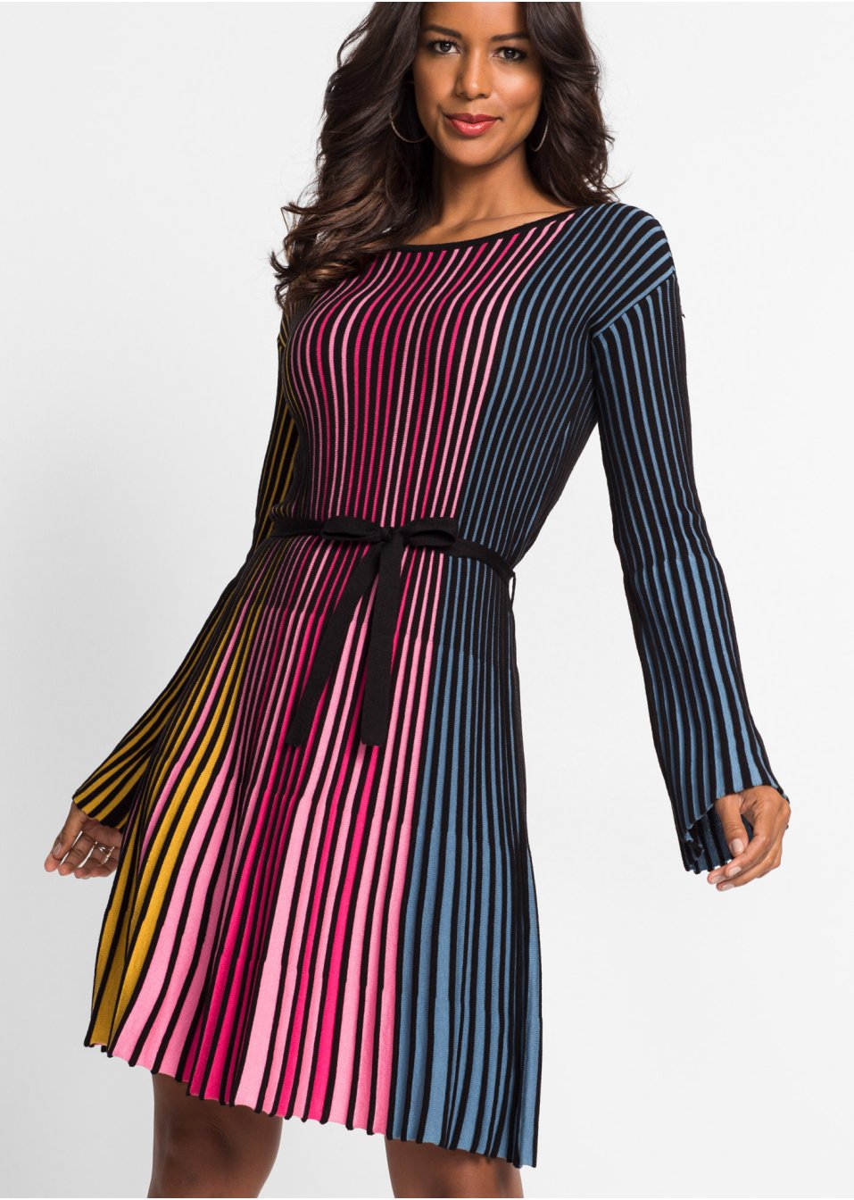 Robe en maille plissée