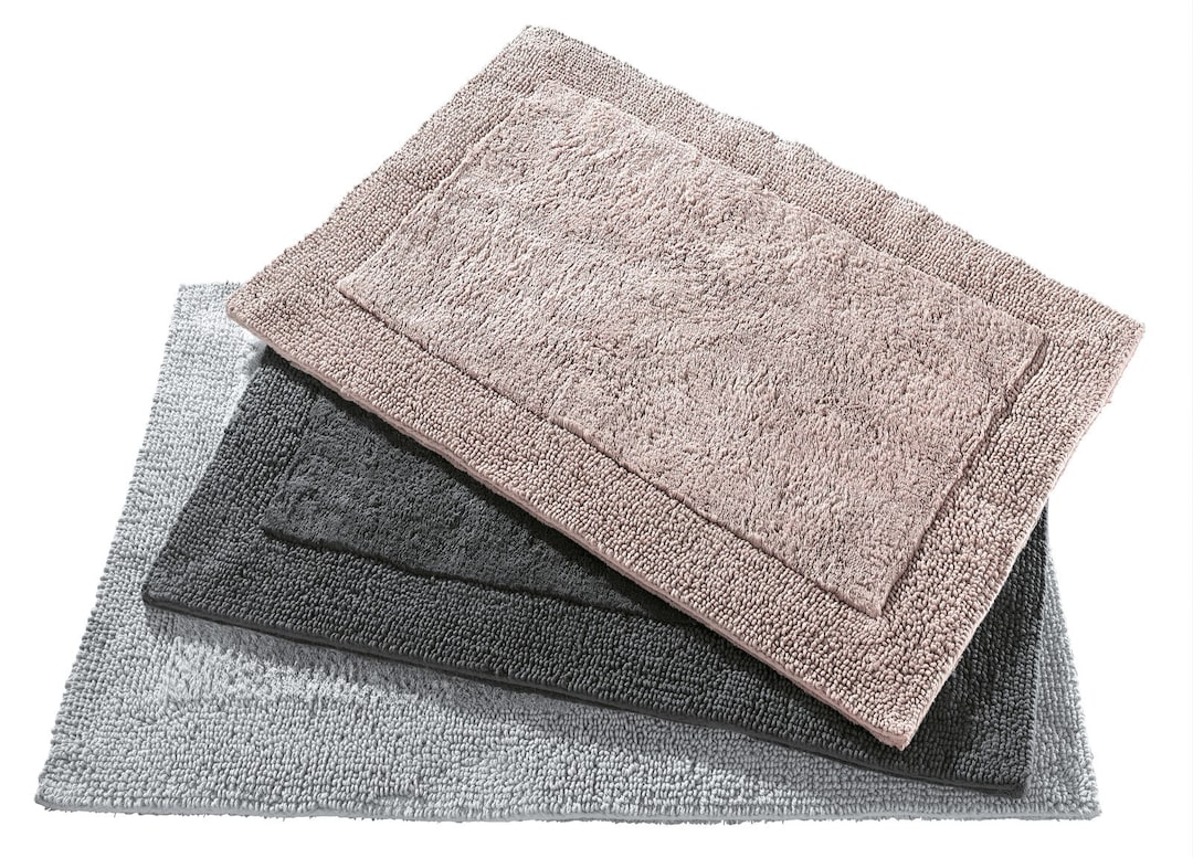 casaNOVA Badteppich CLEVELAND 60 x 100 cm grau/schwarz
