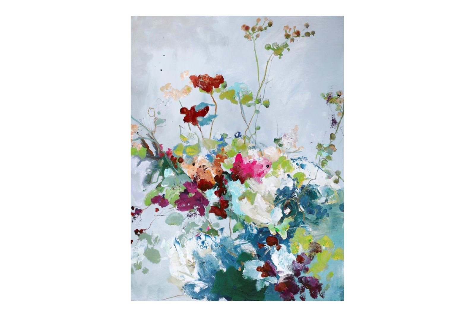 Abstract Floral 1 90x118 cm