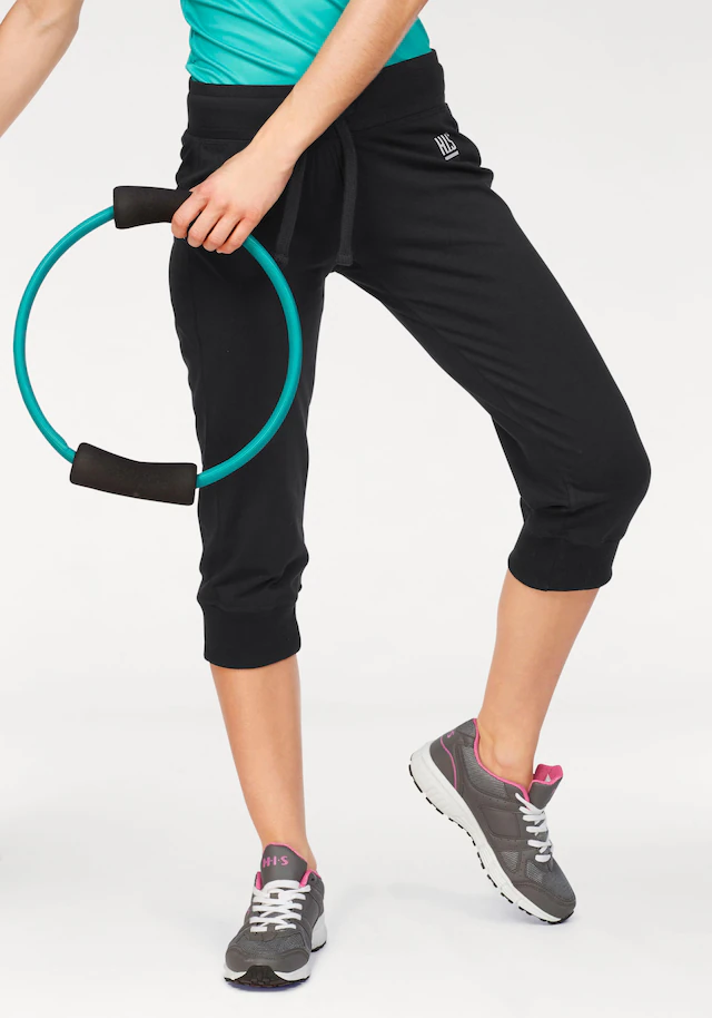 H.I.S 3/4-Sweathose  Festes Sweatmaterial mit elastischem Bund und Kordelzug