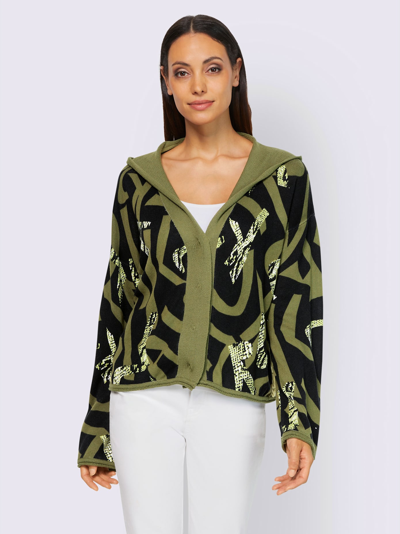 Veste en tricot avec coton