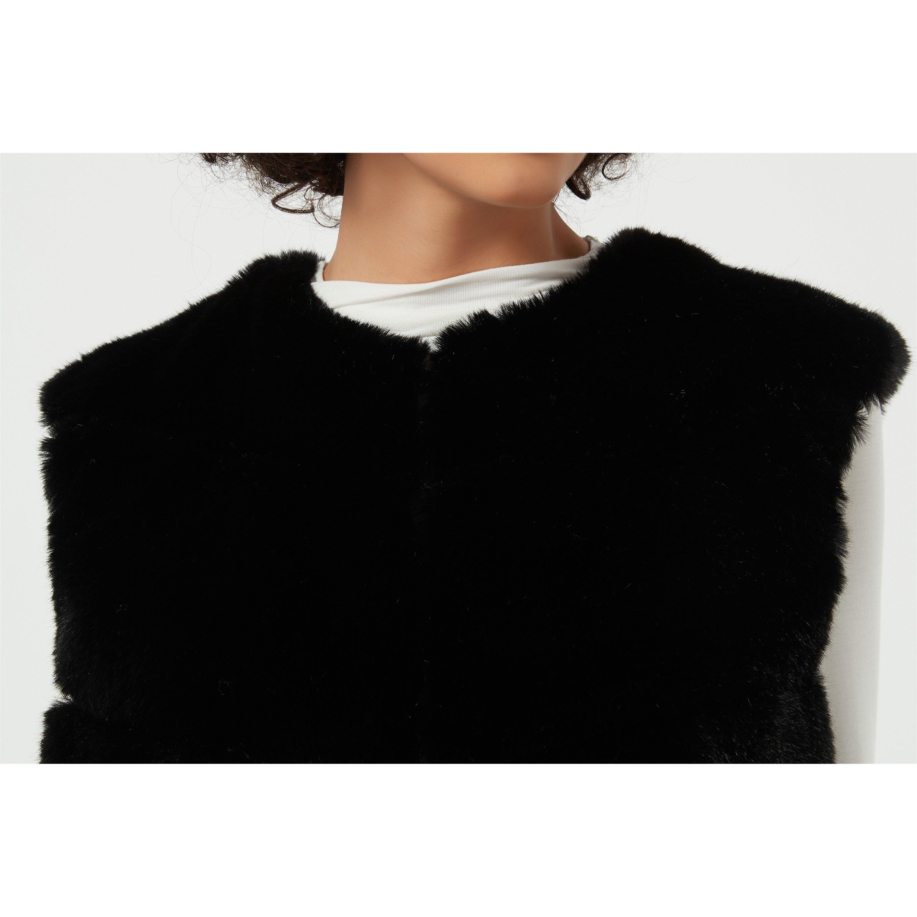 Be You B Faux Fur Panel Gillet
