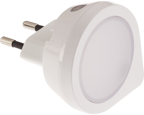 LED Sensor Nachtlamp 1W 2 lm 2700K warm wit Apollo wit met schemersensor