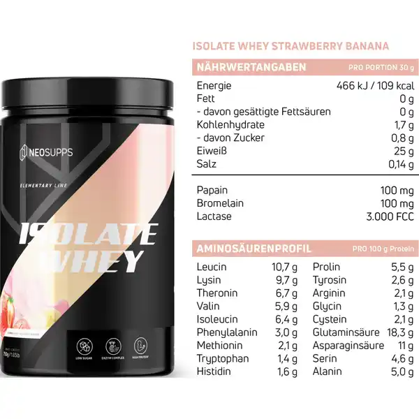 Isolate Whey Strawberry-Banana