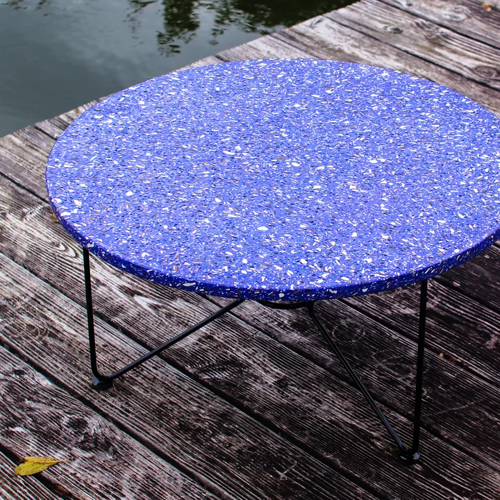 Acapulco Design - The Low Table, H 36 x Ø 65 cm, Terrazzo / azteca