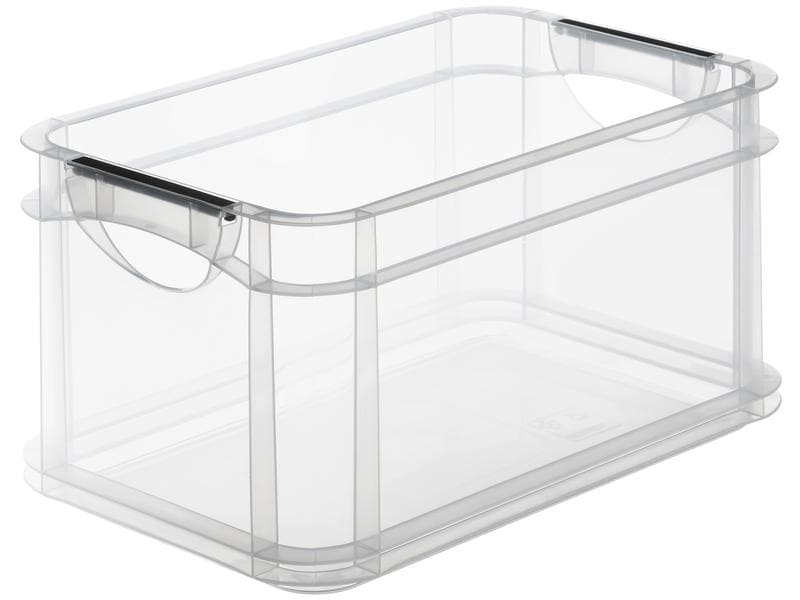 Rotho Aufbewahrungsbox A4 3 Stück, Transparent Systembox