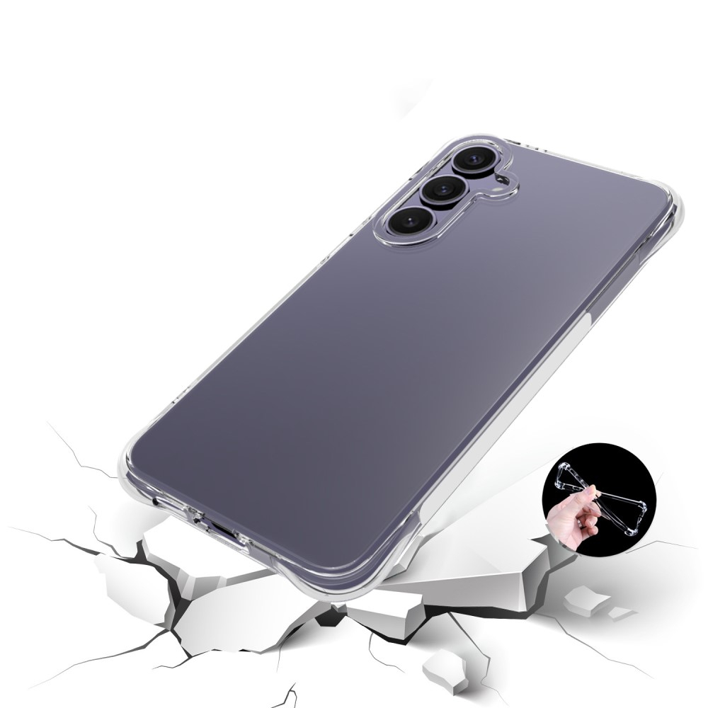 Samsung Galaxy S24 FE Gummi Hülle Air Cushion Fallschutz - Transparent