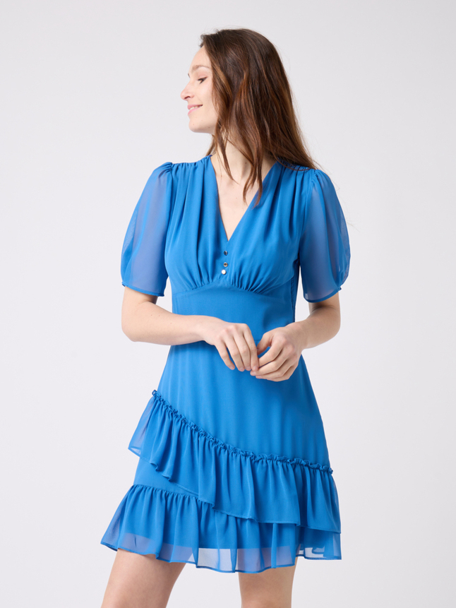 Robe courte manches courtes