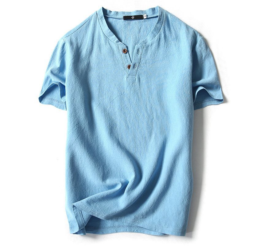 YIKES - T-shirt met korte mouwen en inkeping aan de hals