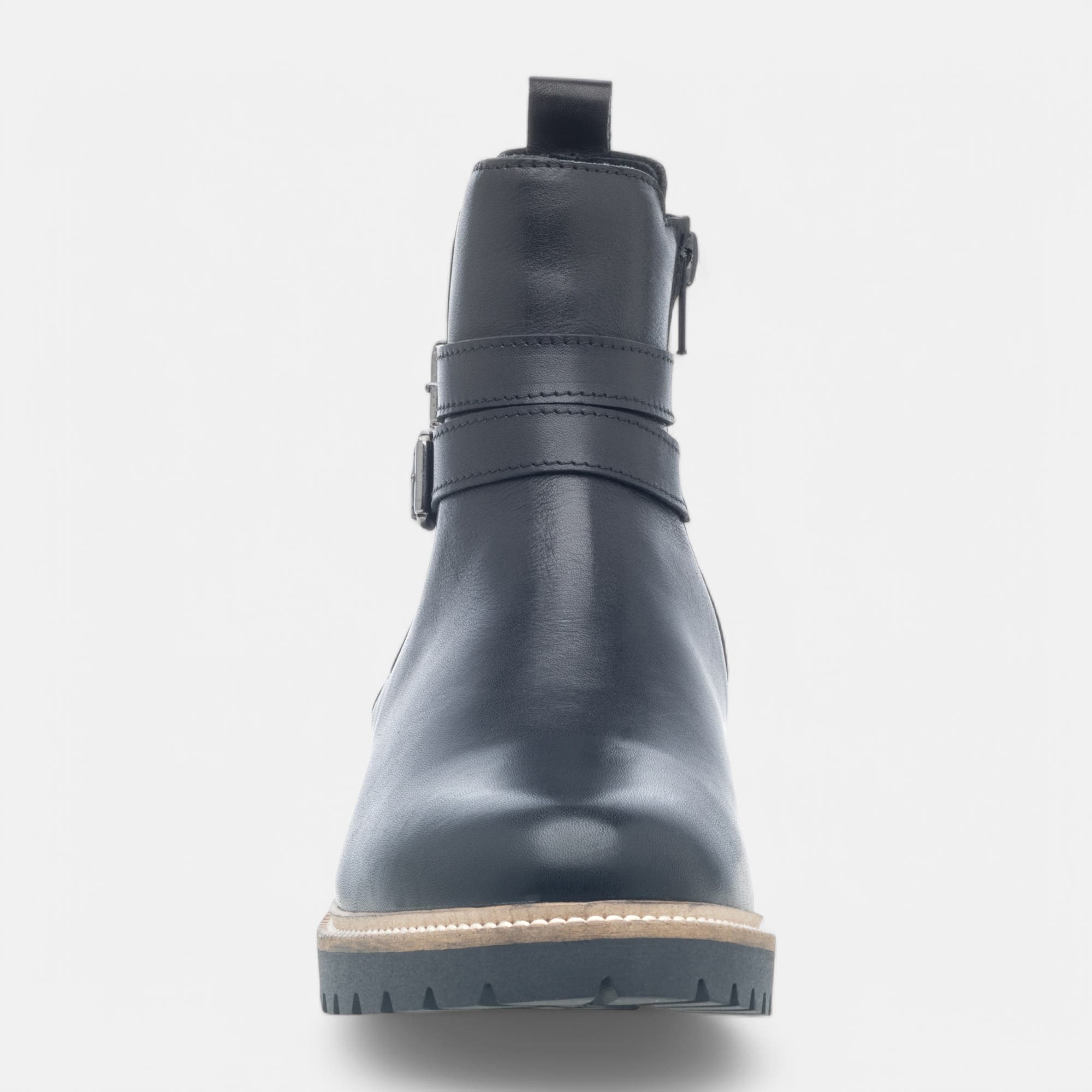 Bottines Femme en cuir noir
