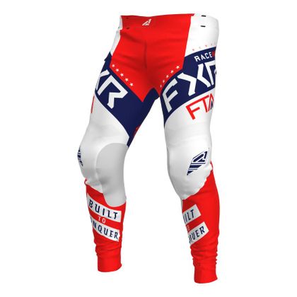 Pantalon cross FXR PODIUM GLADIATOR WHITE/RED/NAVY 2022 - Blanc / Bleu