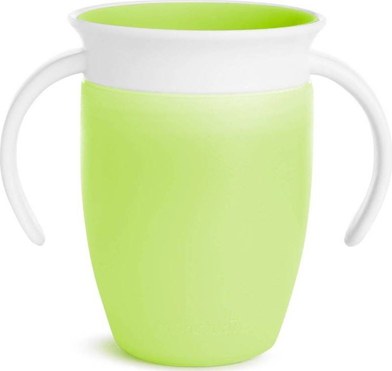 Munchkin Miracle Anti-Lek 360° Drinkbeker - Trainer Cup - Oefenbeker voor Baby en Kind - 207ml - Groen