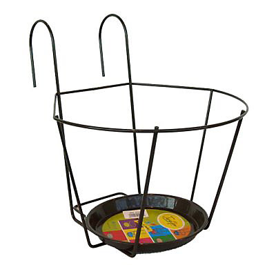 Porte pot 25 cm gris